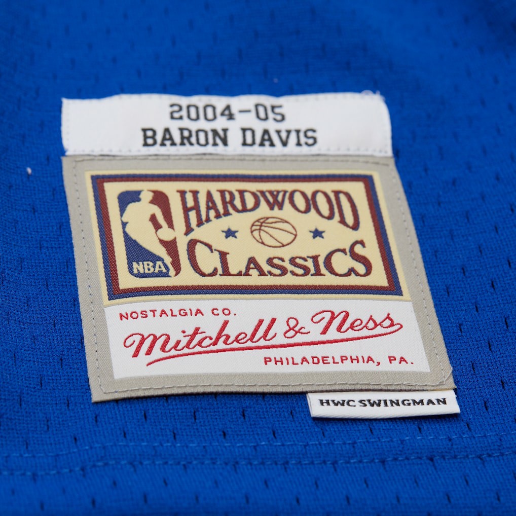 Baron Davis Golden State Warriors Hardwood Classics 2004/05 Swingman Jersey Royal - NBA