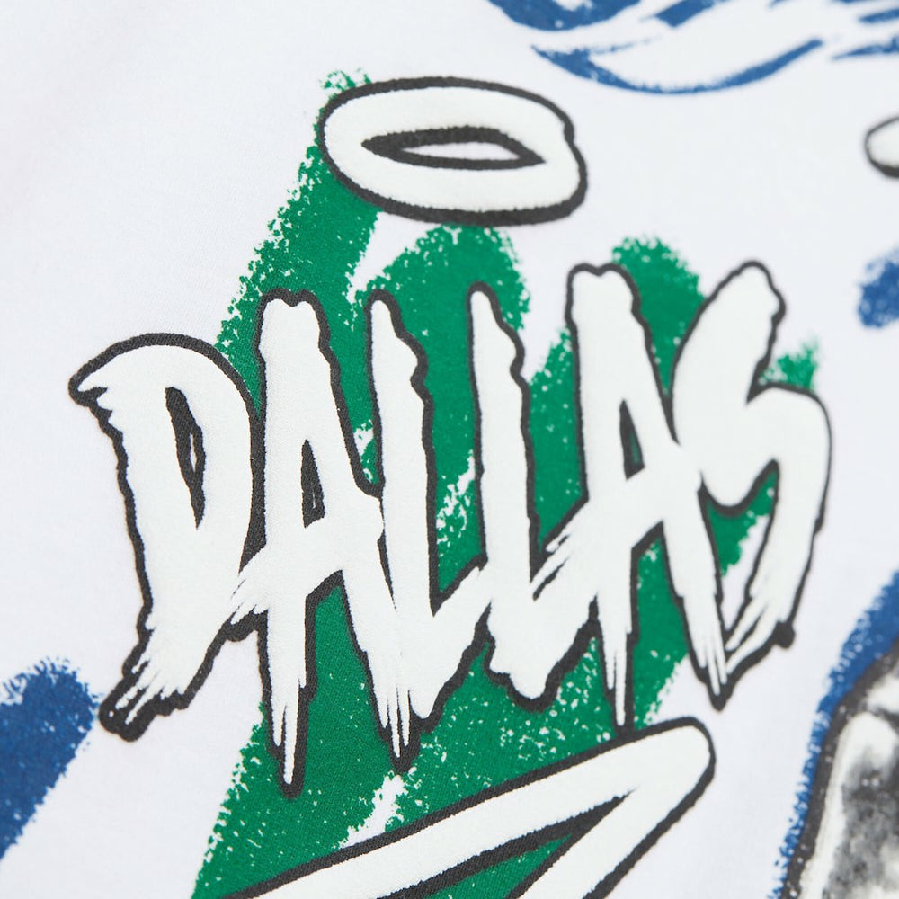 Dirk Nowitzki Dallas Mavericks Hardwood Classics Chalked Up T-Shirt White - NBA