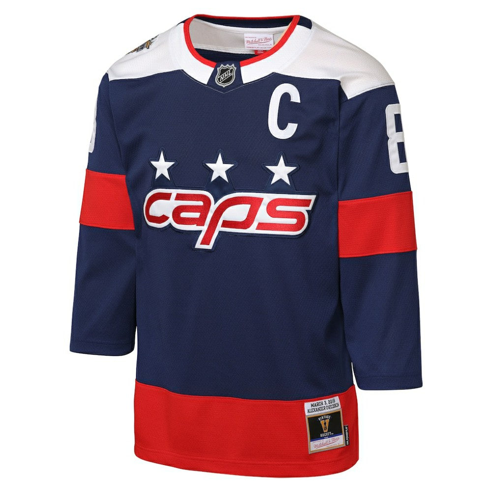 Alexander Ovechkin Washington Capitals Mitchell & Ness Youth 2018 NHL Stadium Series Power Play 2.0 Player Jersey - Navy - NHL