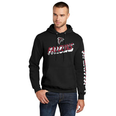Atlanta Falcons Starter Wordmark Logo Pullover Hoodie Black | NFL