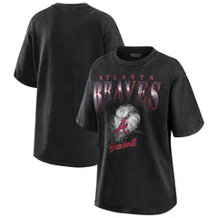 Atlanta Braves WEAR by Erin Andrews Women's Oversized Boyfriend T-Shirt - MLB