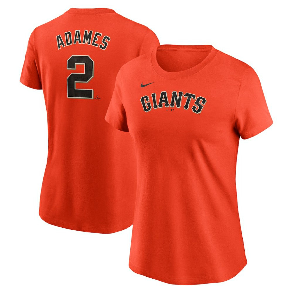 Willy Adames San Francisco Giants Nike Women's Cooperstown Collection Fuse Name & Number T-Shirt - MLB