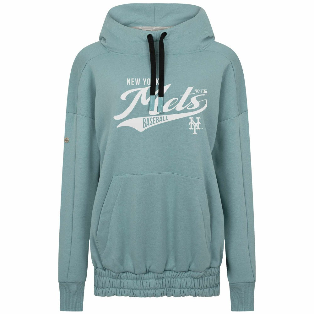 New York Mets Levelwear Women's Waterfall Glide Pullover Hoodie - MLB