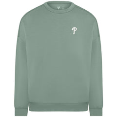 Philadelphia Phillies Levelwear Women's Luxe Signature Tri-Blend Pullover Sweatshirt - MLB