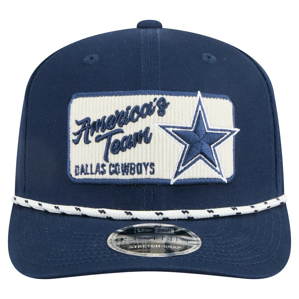Dallas Cowboys New Era Chant 9SEVENTY Adjustable Hat Navy | NFL