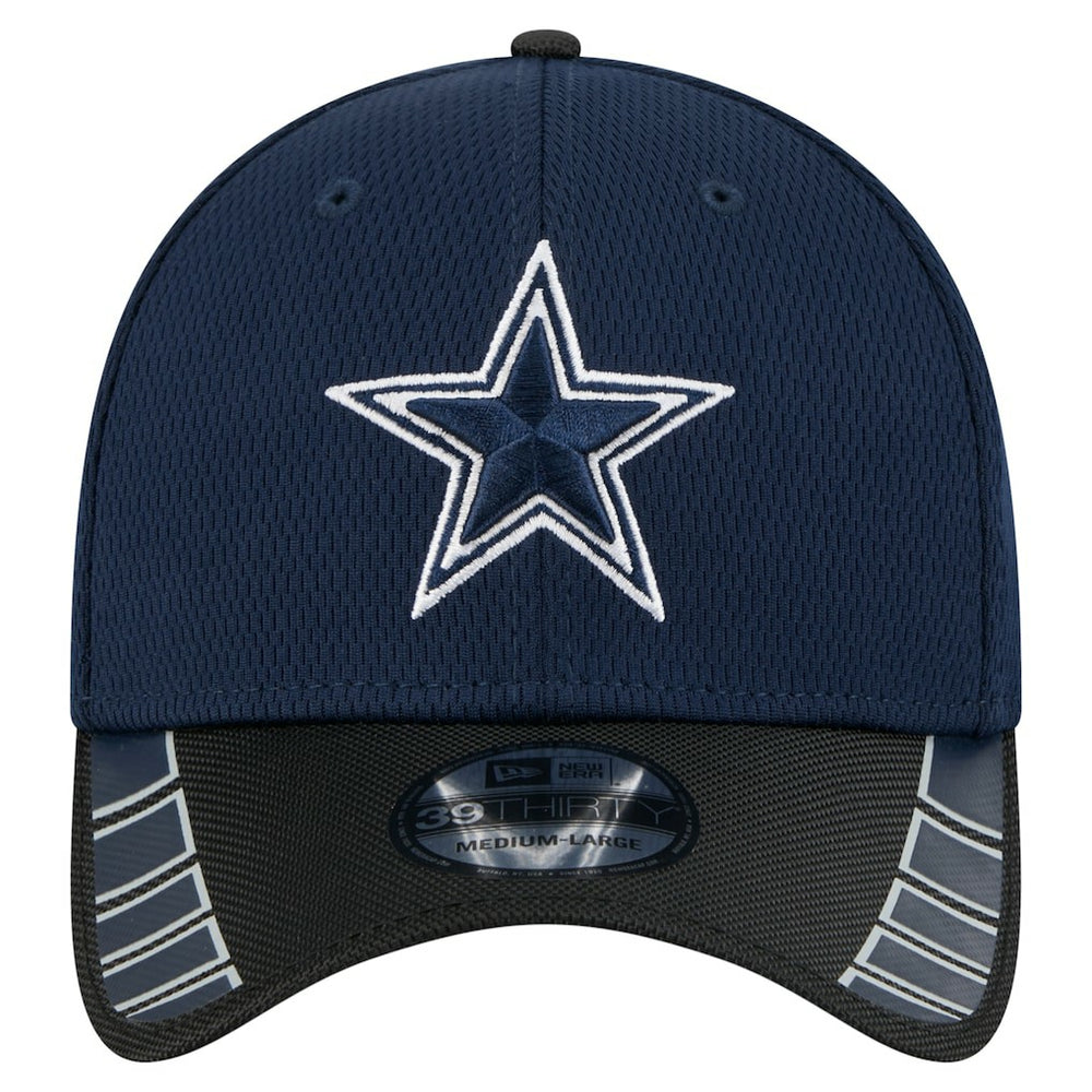 Dallas Cowboys New Era Visor Hit 39THIRTY Flex Hat Navy/Black | NFL