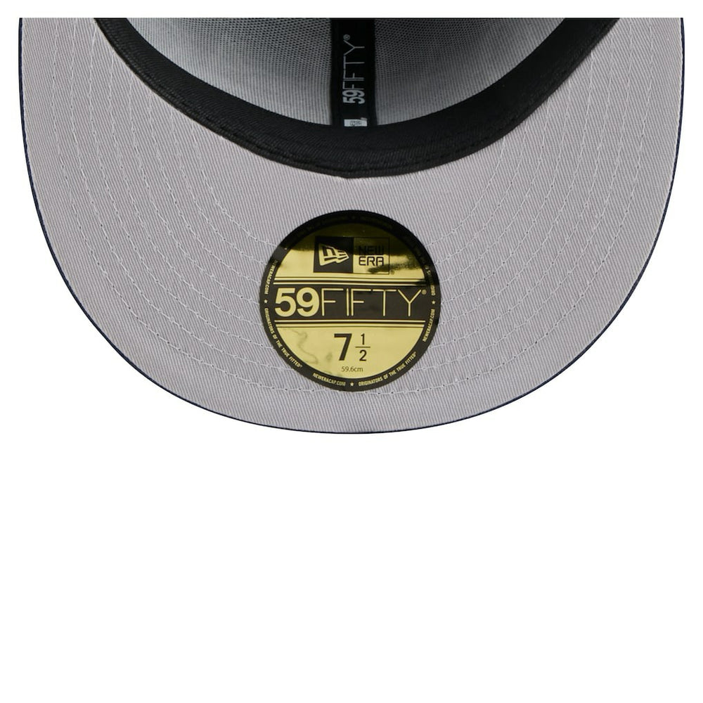 Dallas Cowboys New Era Throwback Oversized 59FIFTY Fitted Hat Navy | NFL