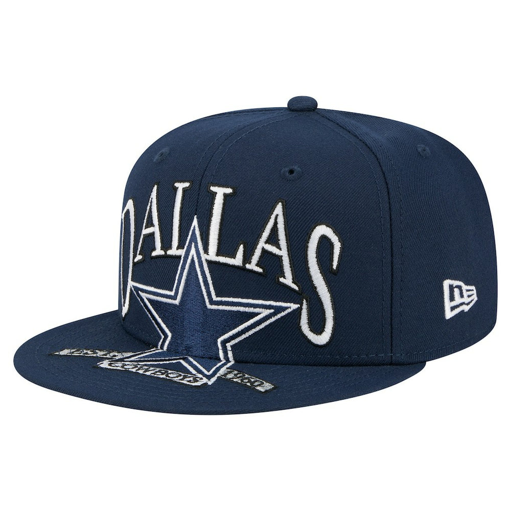 Dallas Cowboys New Era Oversized 59FIFTY Fitted Hat Navy | NFL
