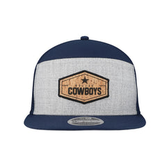Dallas Cowboys New Era Cork Split Panel 9FIFTY Trucker Snapback Hat Gray/Navy | NFL