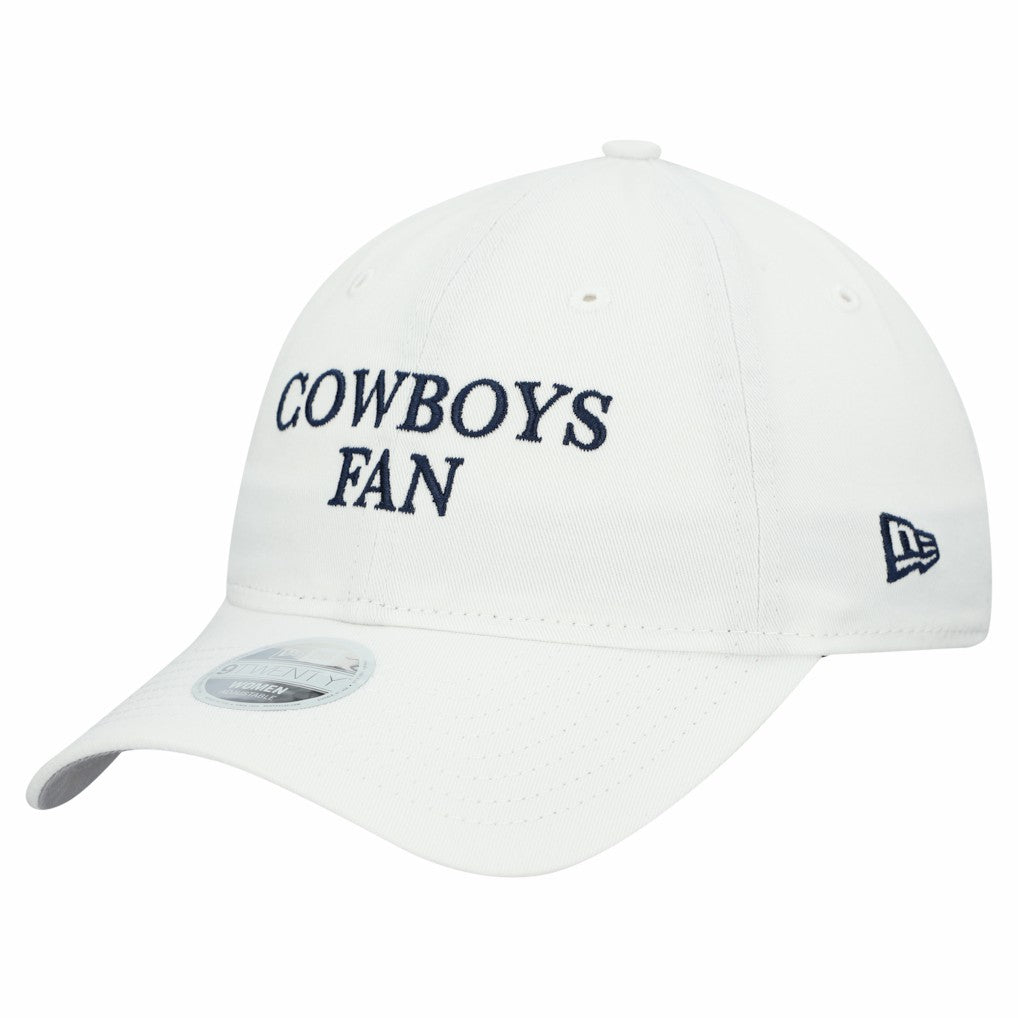 Dallas Cowboys New Era Women's Team Fan 9TWENTY Adjustable Hat White | NFL