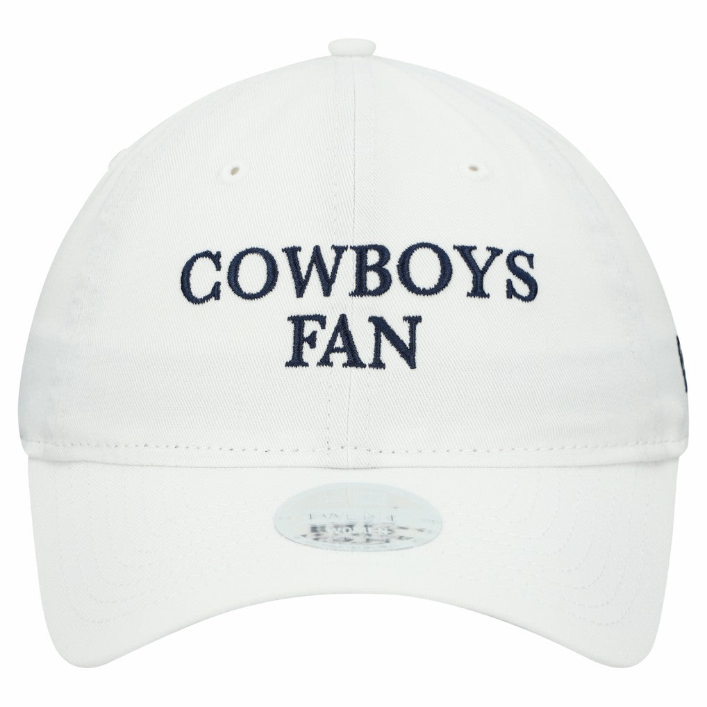 Dallas Cowboys New Era Women's Team Fan 9TWENTY Adjustable Hat White | NFL