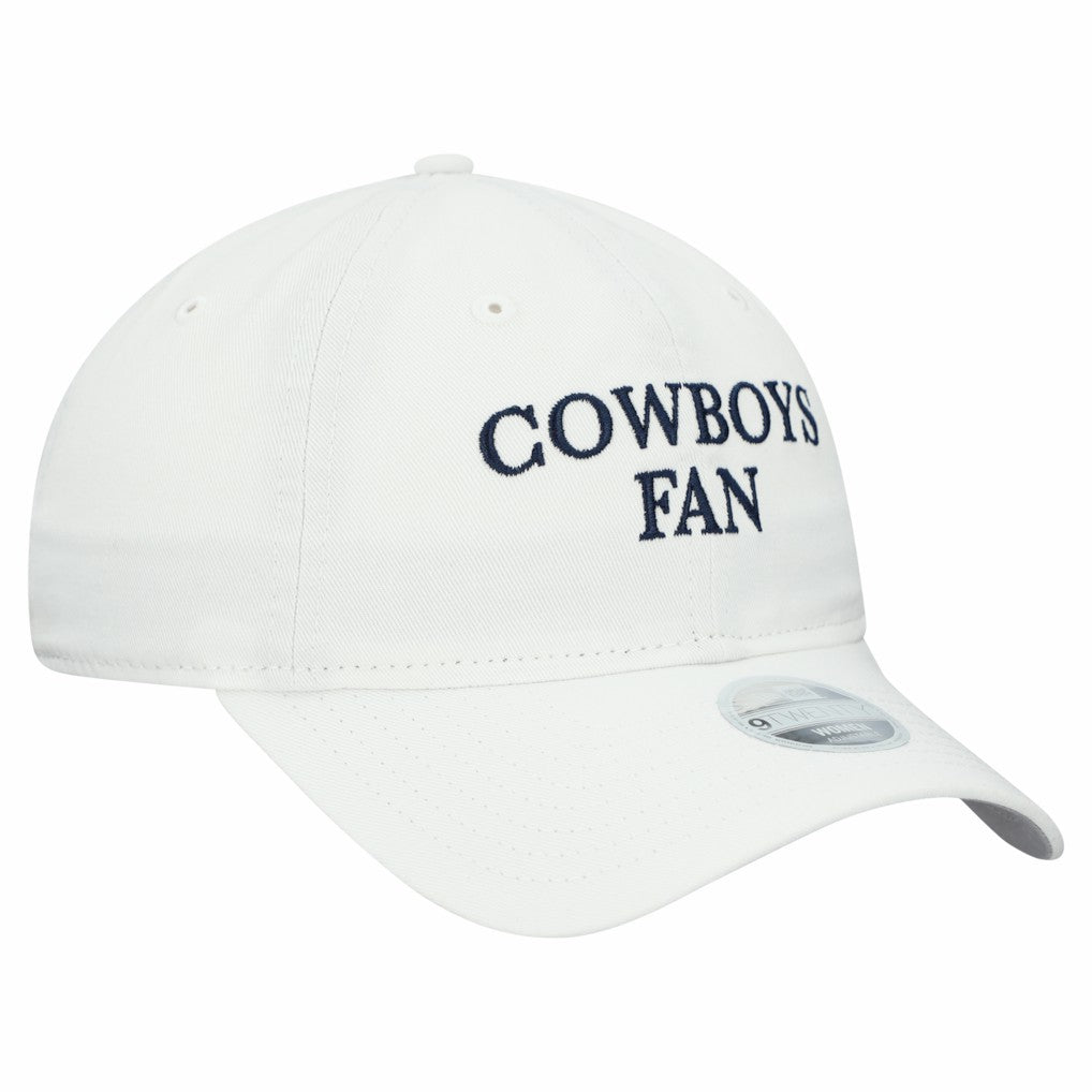 Dallas Cowboys New Era Women's Team Fan 9TWENTY Adjustable Hat White | NFL