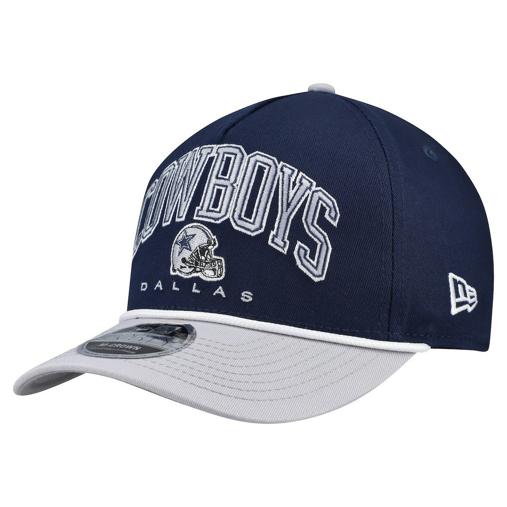 Dallas Cowboys New Era Arch 9FORTY A-Frame M-Crown Adjustable Hat Navy | NFL