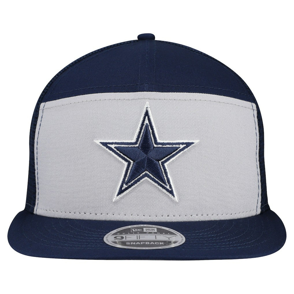 Dallas Cowboys New Era Outdoor Split Panel 9FIFTY Snapback Hat Gray/Navy | NFL