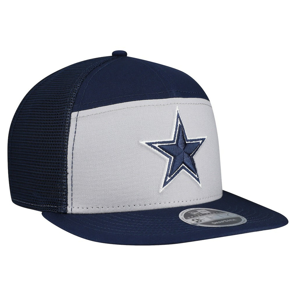 Dallas Cowboys New Era Outdoor Split Panel 9FIFTY Snapback Hat Gray/Navy | NFL