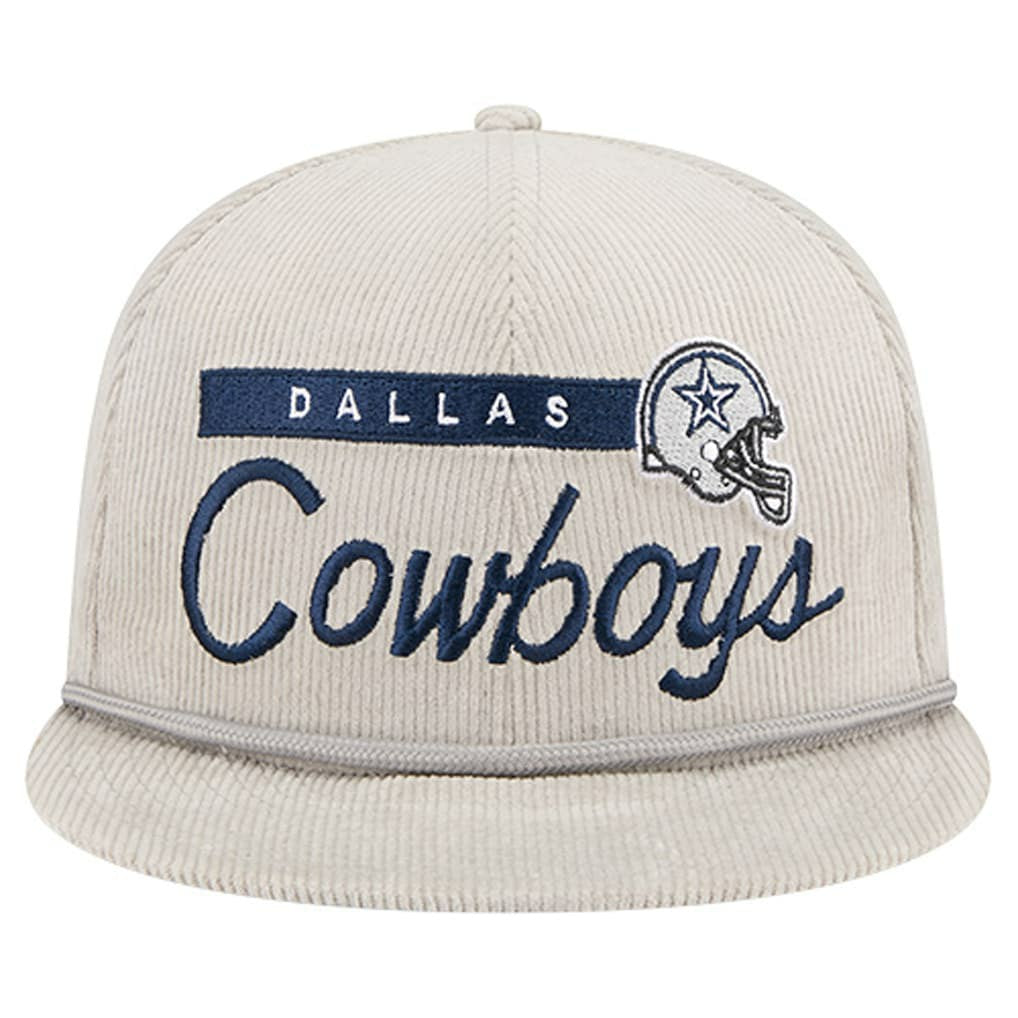 Dallas Cowboys New Era Cord Rope 9FIFTY Snapback Hat Gray | NFL