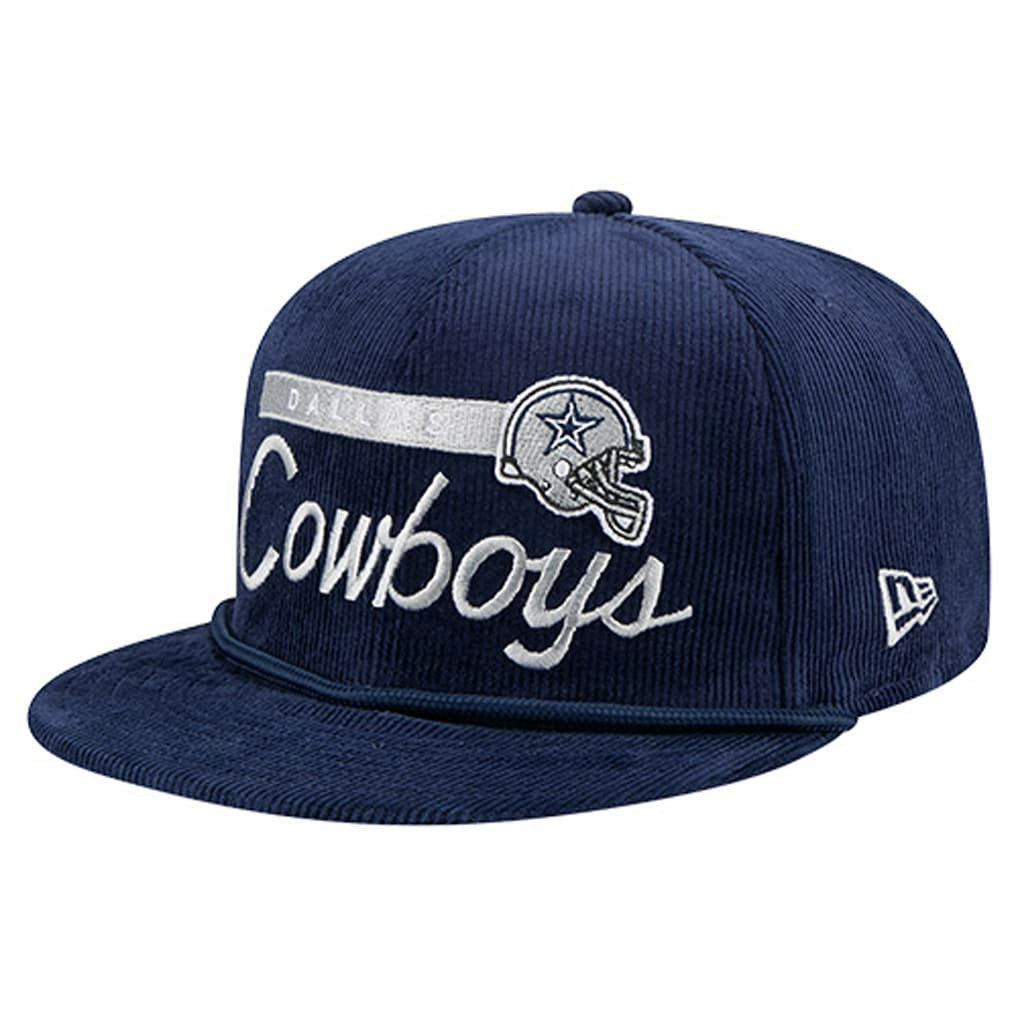 Dallas Cowboys New Era Cord Rope 9FIFTY Snapback Hat Navy | NFL