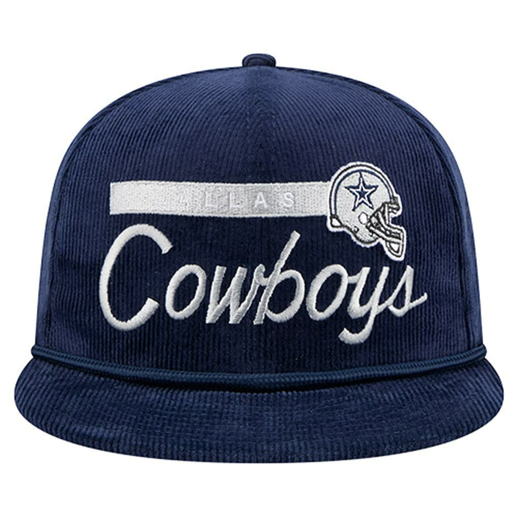 Dallas Cowboys New Era Cord Rope 9FIFTY Snapback Hat Navy | NFL