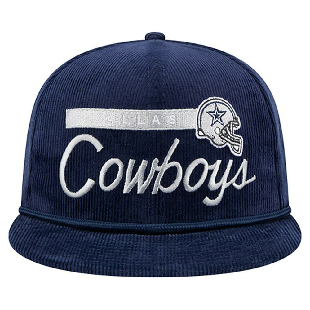 Dallas Cowboys New Era Cord Rope 9FIFTY Snapback Hat Navy | NFL