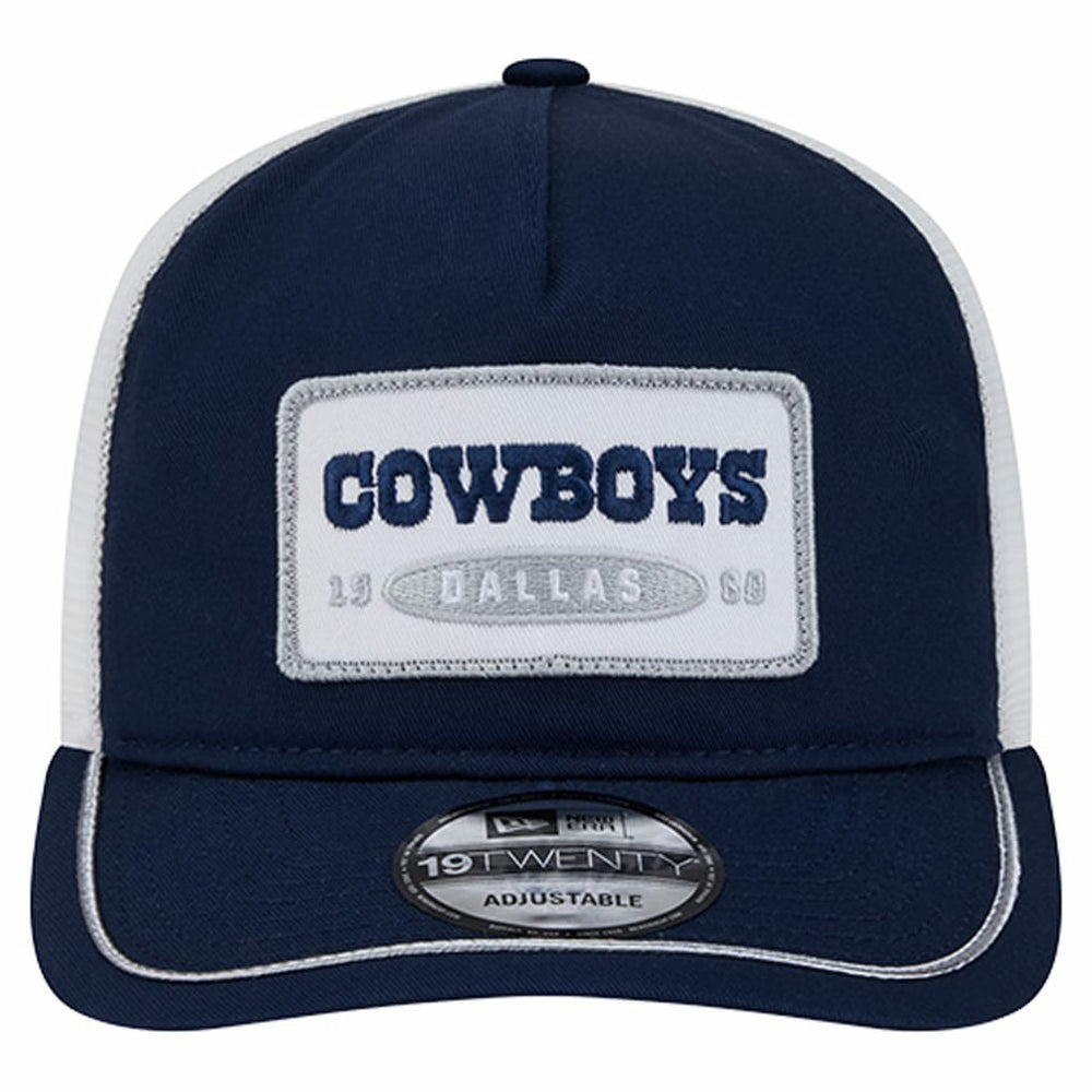 Dallas Cowboys New Era Patch 19TWENTY Adjustable Hat Navy/White | NFL