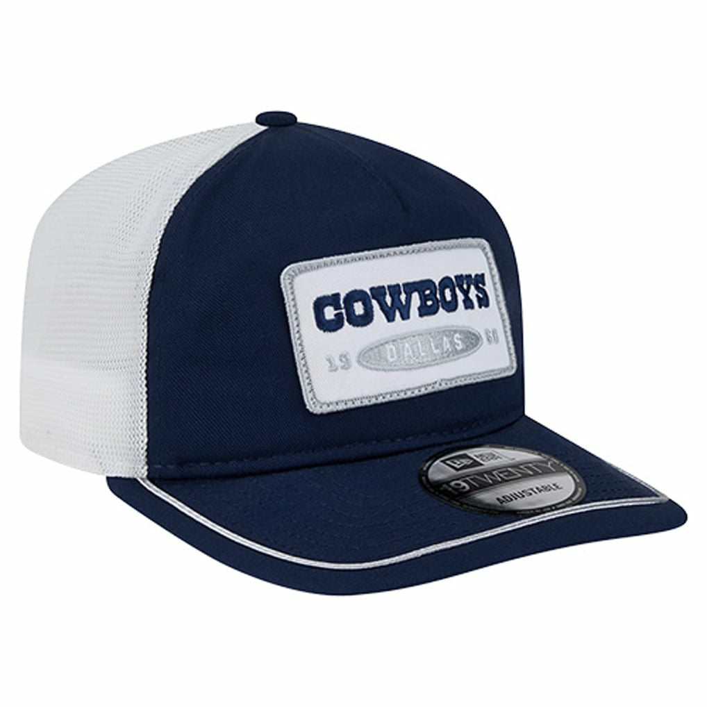 Dallas Cowboys New Era Patch 19TWENTY Adjustable Hat Navy/White | NFL