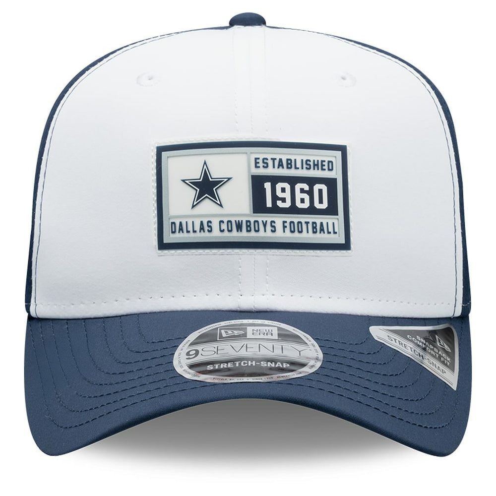 Dallas Cowboys New Era Established Patch 9SEVENTY Adjustable Hat White/Navy | NFL