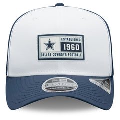 Dallas Cowboys New Era Established Patch 9SEVENTY Adjustable Hat White/Navy | NFL