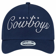 Dallas Cowboys New Era Women's Metallic A-Frame 9FORTY Adjustable Hat Navy | NFL