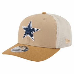 Dallas Cowboys New Era Two-Tone Trucker 9SEVENTY Adjustable Hat Light Beige | NFL