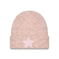 Dallas Cowboys New Era Women's Metallic Cuffed Knit Hat Pink | NFL
