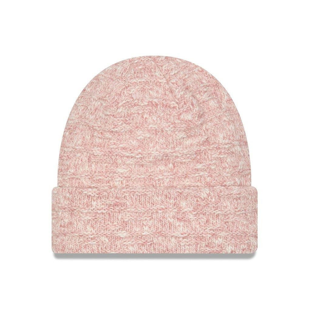 Dallas Cowboys New Era Women's Metallic Cuffed Knit Hat Pink | NFL