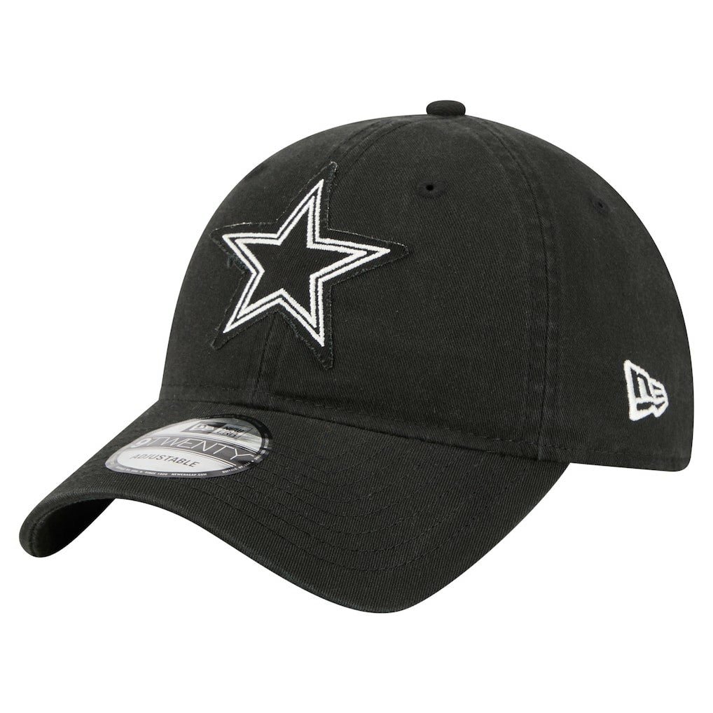 Dallas Cowboys New Era Stamp 9TWENTY Adjustable Hat Black | NFL