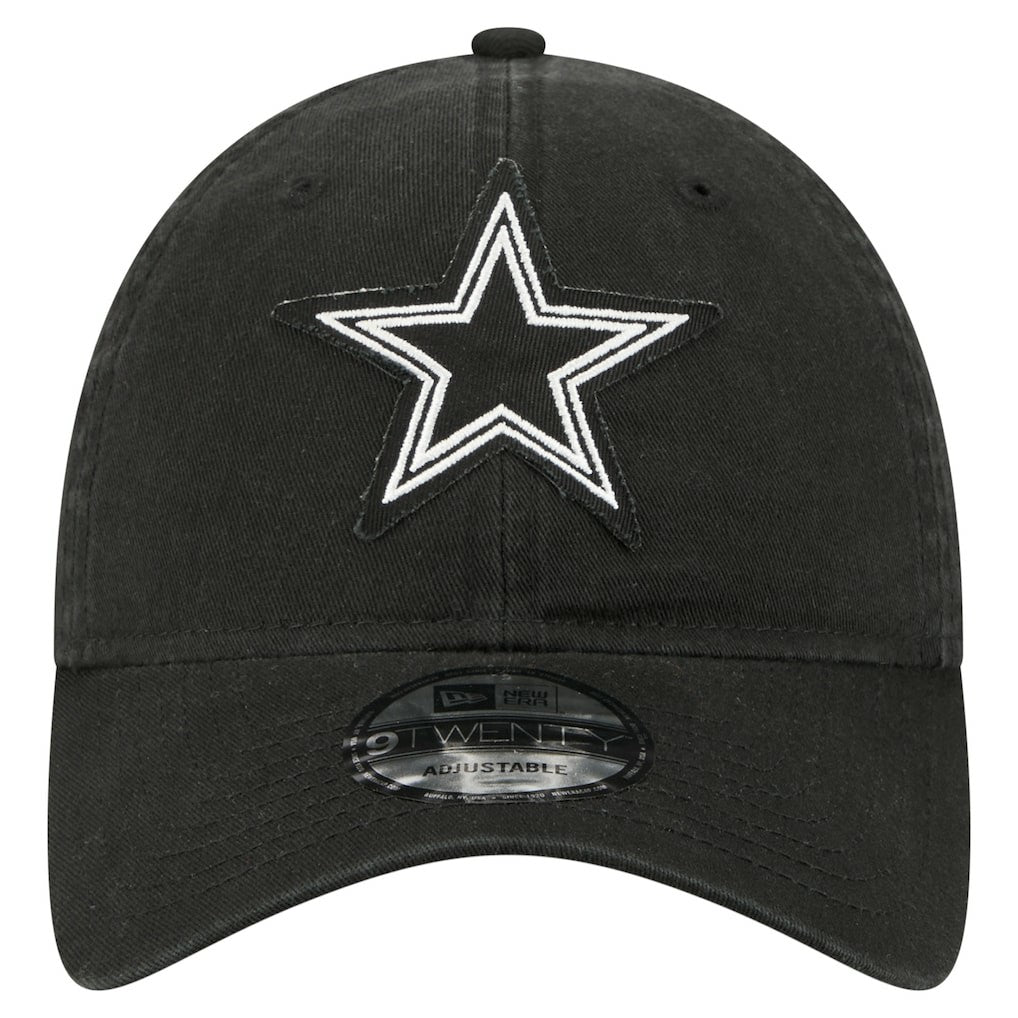 Dallas Cowboys New Era Stamp 9TWENTY Adjustable Hat Black | NFL