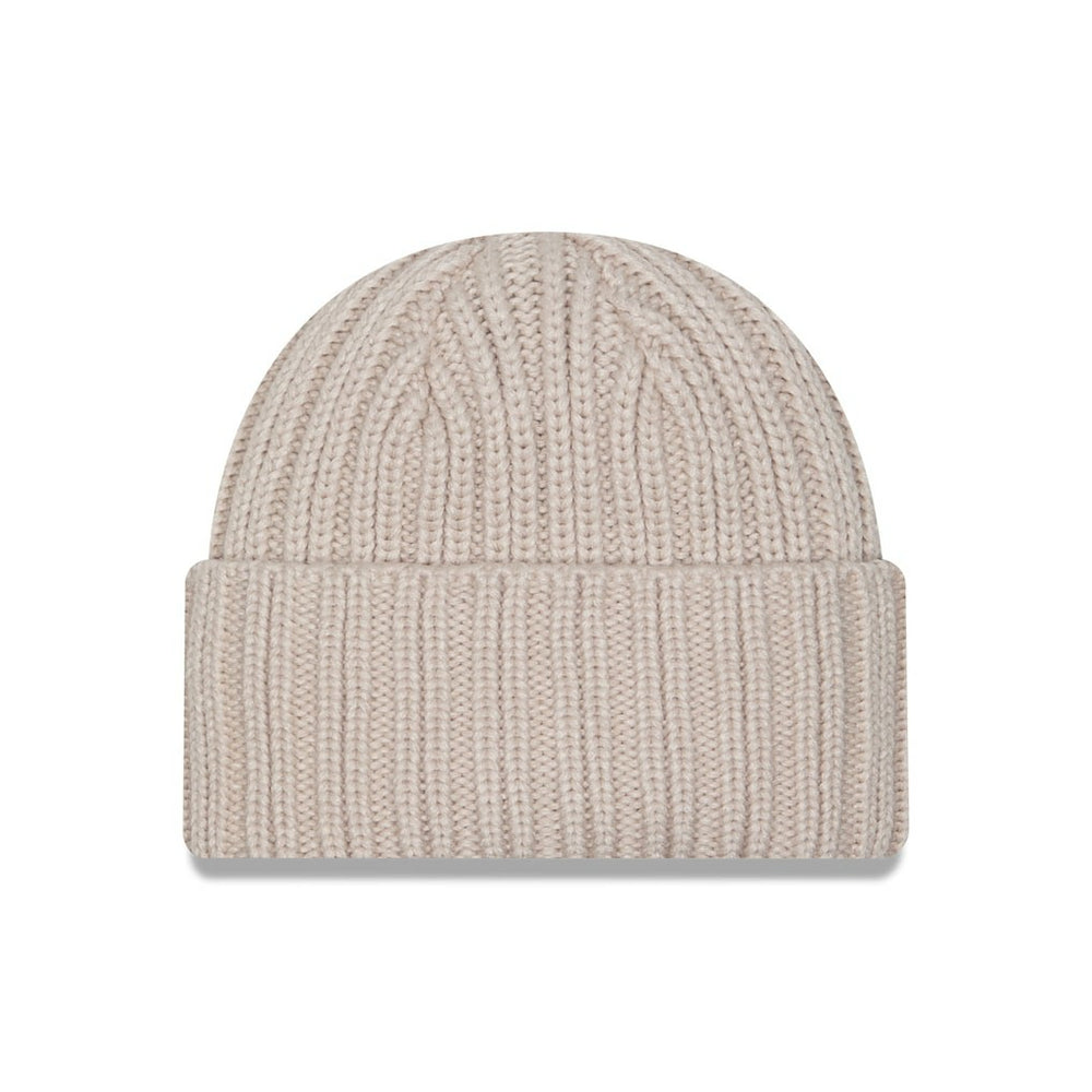 Dallas Cowboys New Era Logo Applique Cuffed Knit Hat Light Beige | NFL