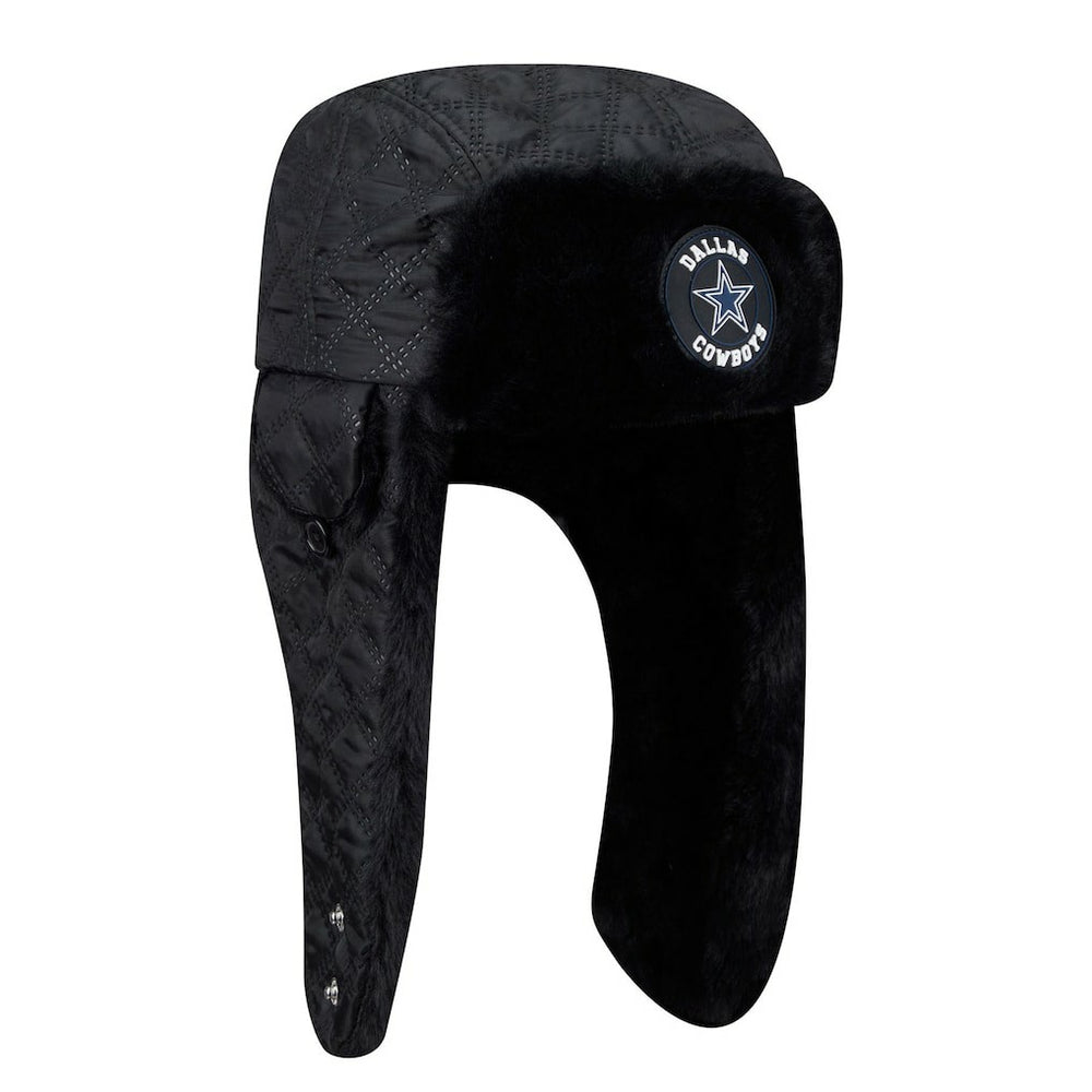 Dallas Cowboys New Era Quilted Trapper Hat Black | NFL