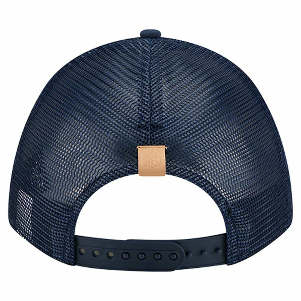 Dallas Cowboys New Era Two-Tone Text 9FORTY M-Crown Adjustable Hat Stone/Navy | NFL