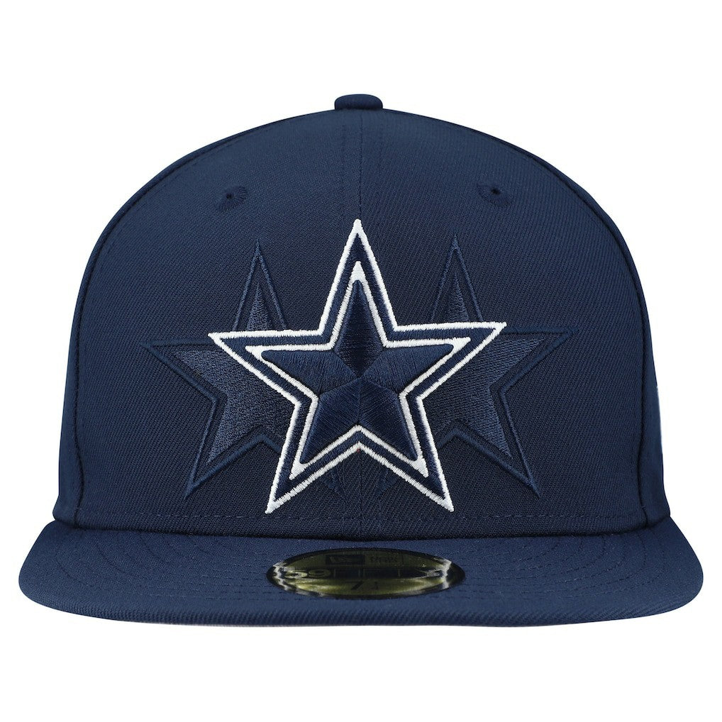 Dallas Cowboys New Era Tri-Hit 59FIFTY Fitted Hat Navy | NFL