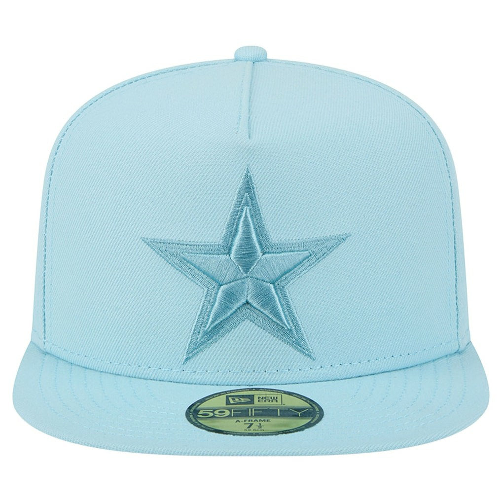 Dallas Cowboys New Era Color Pack A-Frame 59FIFTY Fitted Hat Light Blue | NFL