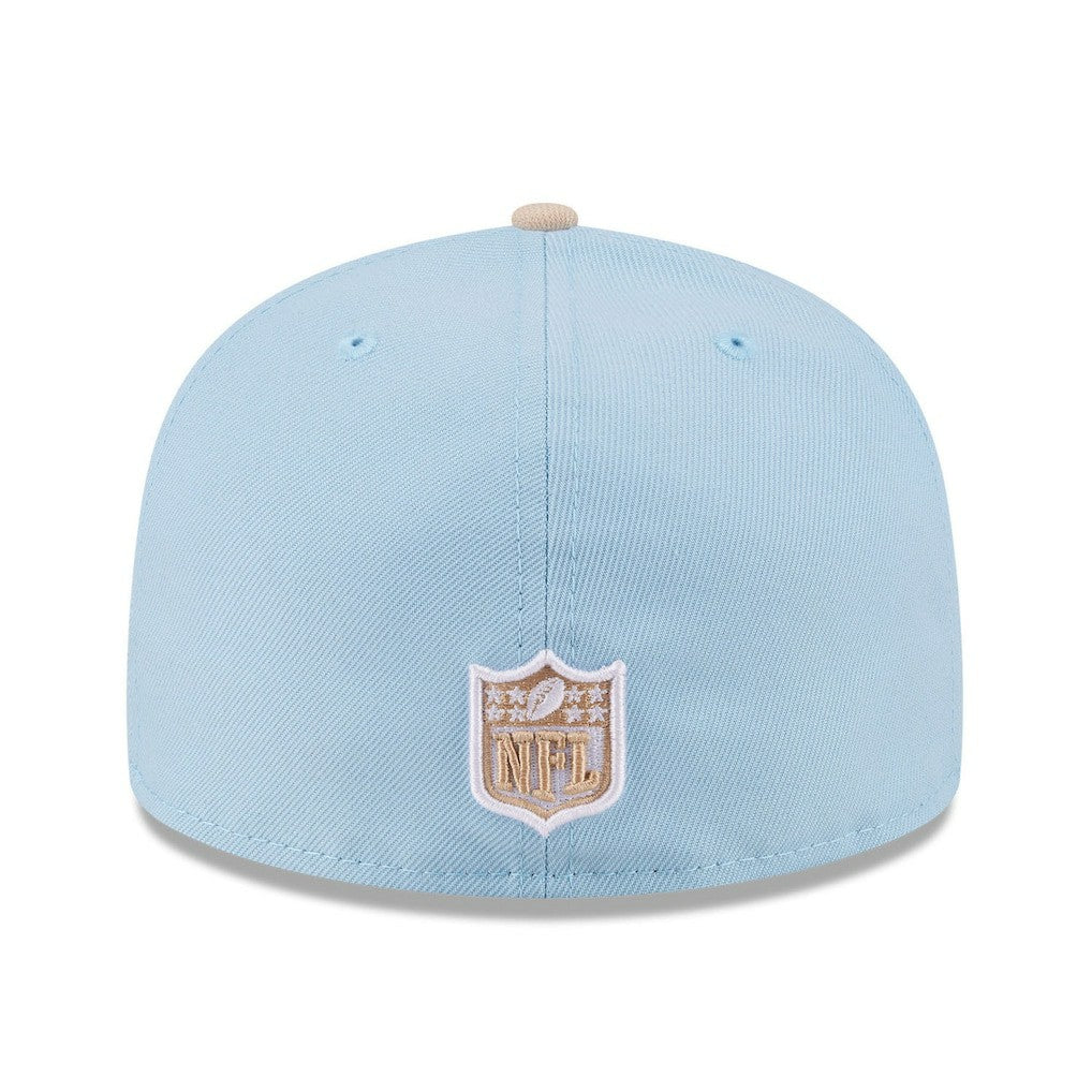 Dallas Cowboys New Era Two-Tone Color Pack A-Frame 59FIFTY Fitted Hat Light Blue/Light Beige | NFL