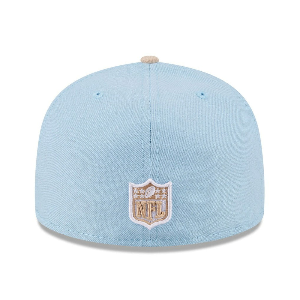 Dallas Cowboys New Era Two-Tone Color Pack A-Frame 59FIFTY Fitted Hat Light Blue/Light Beige | NFL