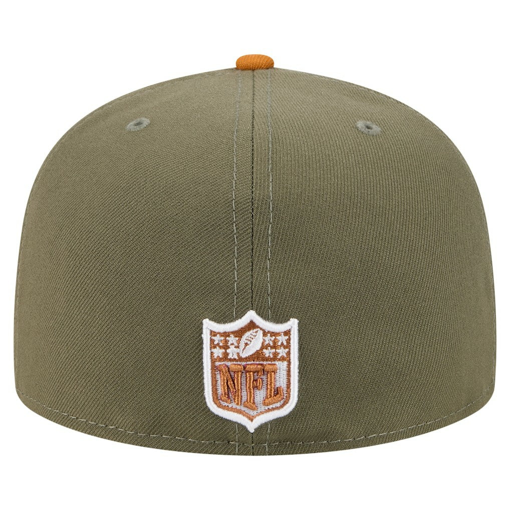 Dallas Cowboys New Era 2-Tone Color Pack A-Frame 59FIFTY Fitted Hat Olive/Brown | NFL