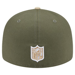 Dallas Cowboys New Era 2-Tone Color Pack Split Panel 59FIFTY Fitted Hat Light Beige/Olive | NFL