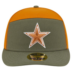 Dallas Cowboys New Era 2-Tone Color Pack Split Panel 59FIFTY Fitted Hat Olive/Brown | NFL