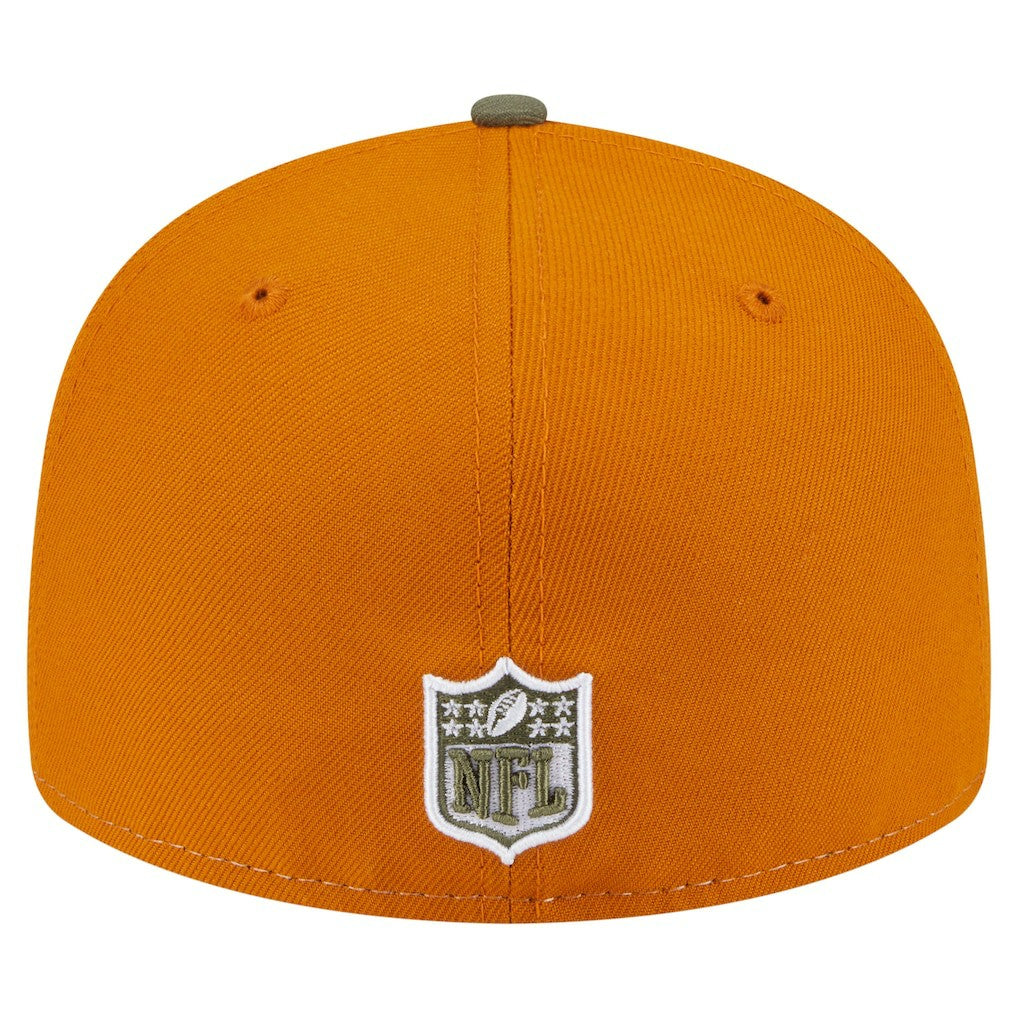 Dallas Cowboys New Era 2-Tone Color Pack Split Panel 59FIFTY Fitted Hat Olive/Brown | NFL