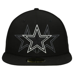 Dallas Cowboys New Era Tri-Hit 59FIFTY Fitted Hat Black | NFL