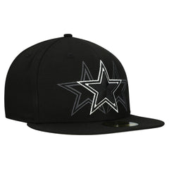 Dallas Cowboys New Era Tri-Hit 59FIFTY Fitted Hat Black | NFL