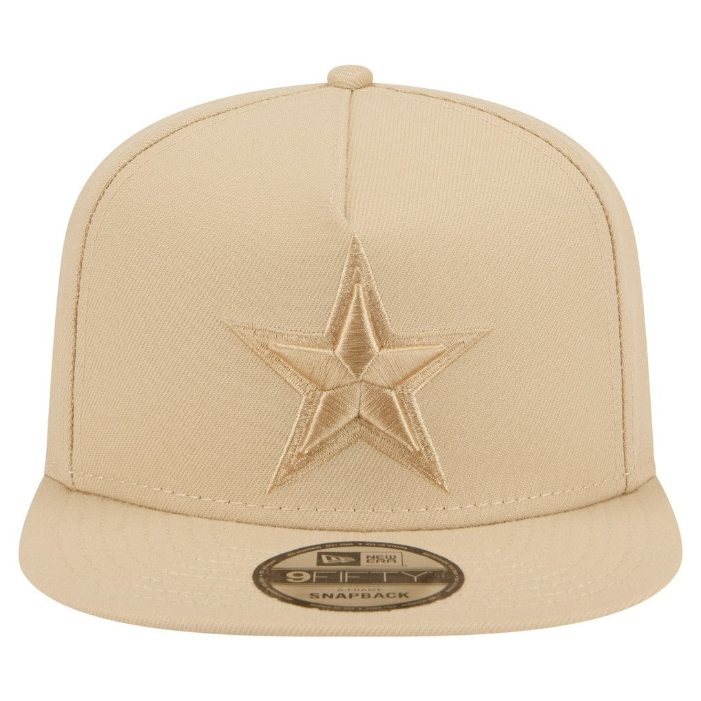 Dallas Cowboys New Era Color Pack A-Frame 9FIFTY Snapback Hat Light Beige | NFL
