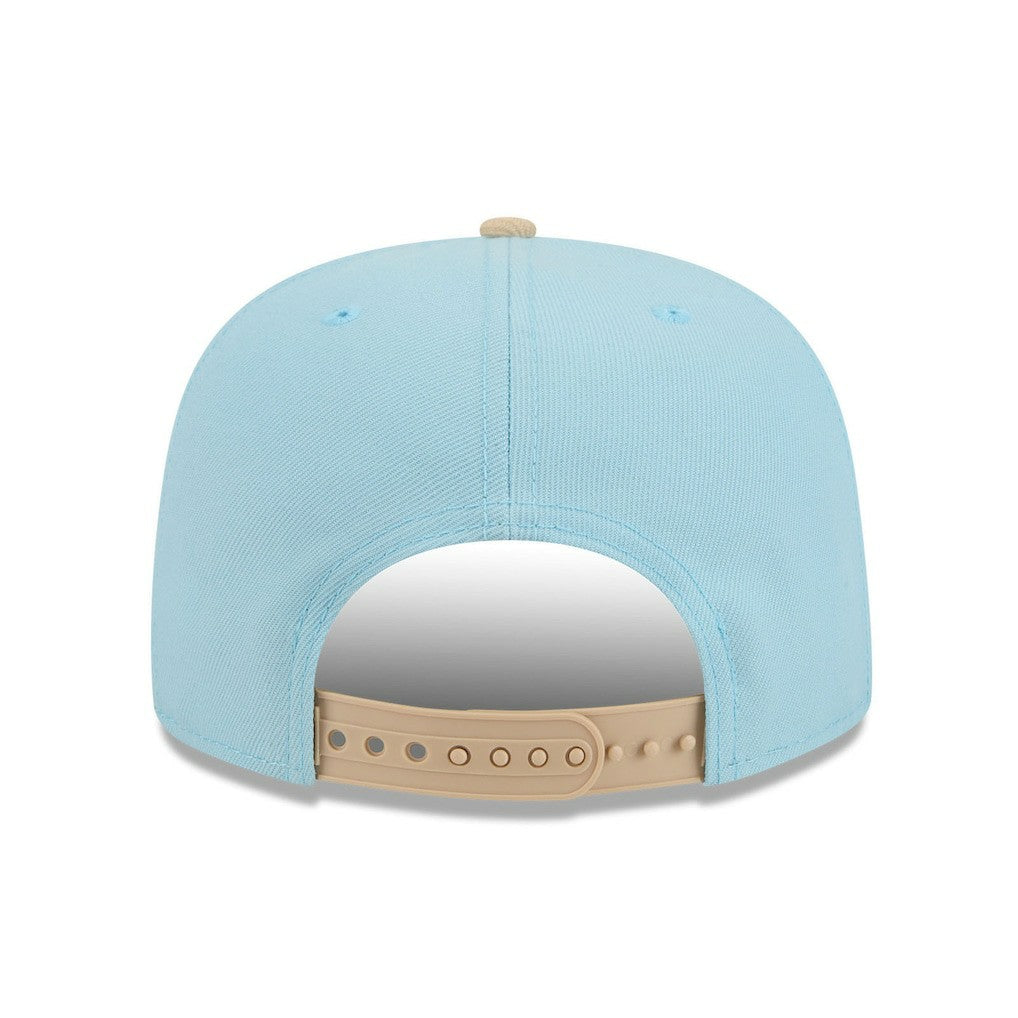 Dallas Cowboys New Era Two-Tone Color Pack A-Frame 9FIFTY Snapback Hat Light Blue/Brown | NFL