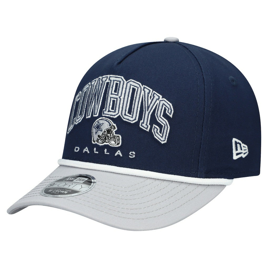 Dallas Cowboys New Era Preschool Arch 9FORTY M-Crown A-Frame COOLERA Adjustable Hat Navy/Gray | NFL
