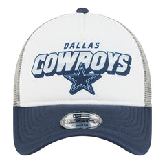 Dallas Cowboys New Era Preschool Streak A-Frame 9FORTY Adjustable Hat White/Navy | NFL